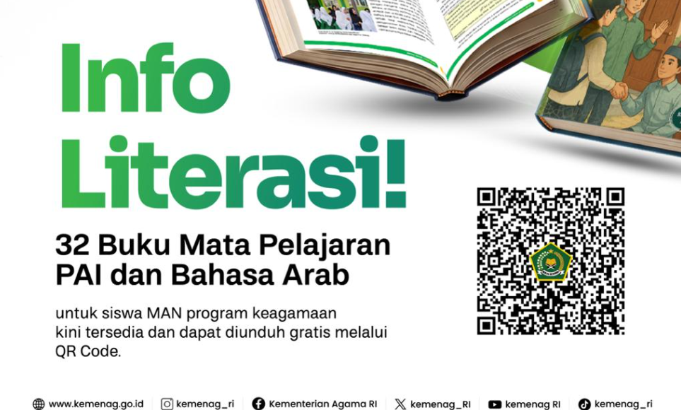 Jangan Sampai Terlewat! Kemenag Bagikan 90 Buku PAI dan Bahasa Arab Secara Gratis
